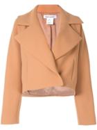 Bianca Spender Aviator Cropped Jacket - Neutrals