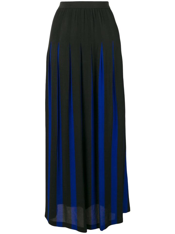 Pierantoniogaspari Two-tone Pleated Skirt - Black