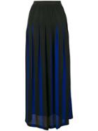 Pierantoniogaspari Two-tone Pleated Skirt - Black
