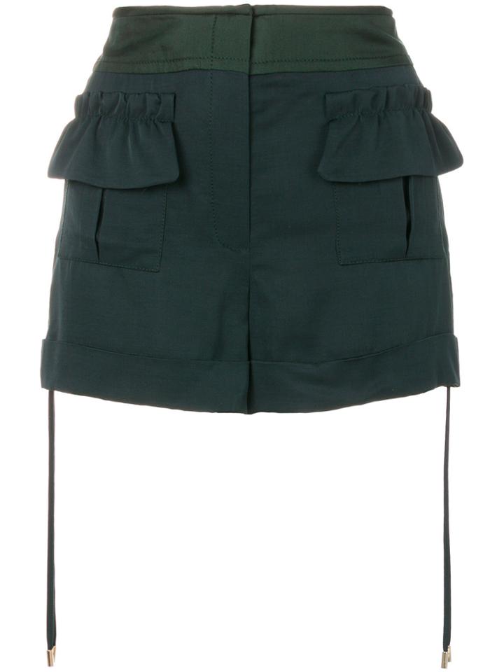 Carven Cargo Pocket Shorts - Green