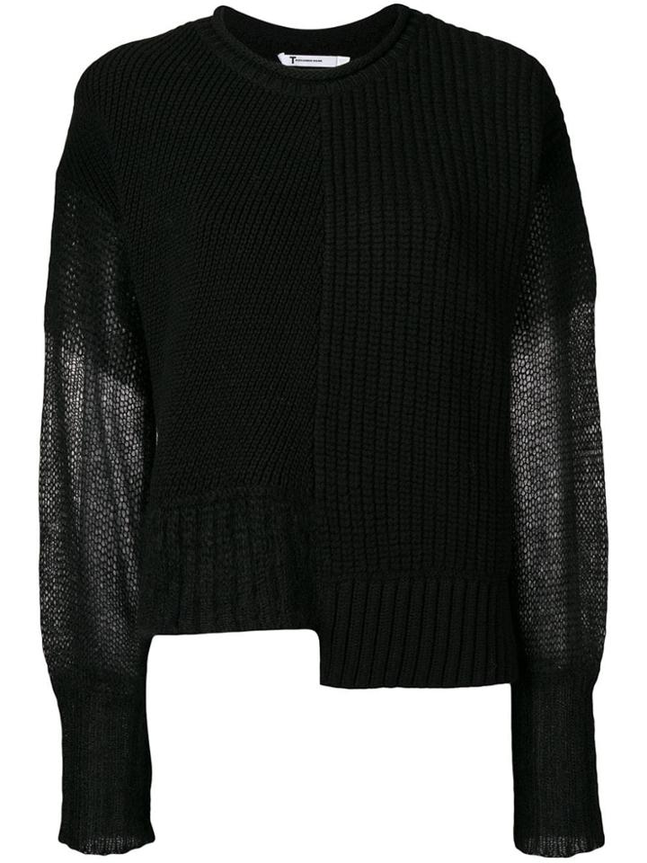 T By Alexander Wang Loose Fit Jumper - Black