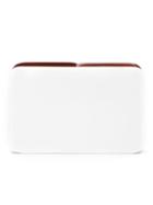 Serpui Enamelled Clutch, White, Wood