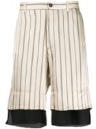Ann Demeulemeester Striped Bermuda Shorts - Neutrals