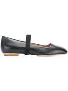 Santoni Strapped Ballerinas - Black