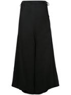 Yohji Yamamoto Vintage Drop Crotch Lace Trousers - Black