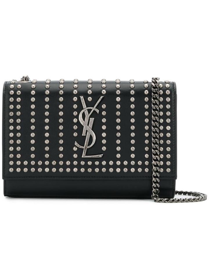 Saint Laurent Studded Kate Crossbody - Black