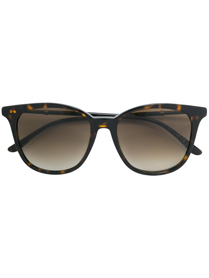 Bottega Veneta Eyewear Square Frame Sunglasses - Brown