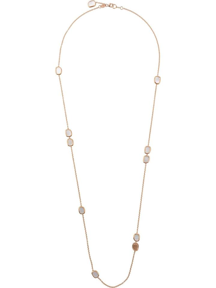 Roberto Coin 18kt Rose Gold Black Jade Ruby And Quartz Long Lariat