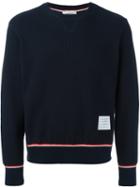 Thom Browne Ribbed Knit Long Sleeve Sweater