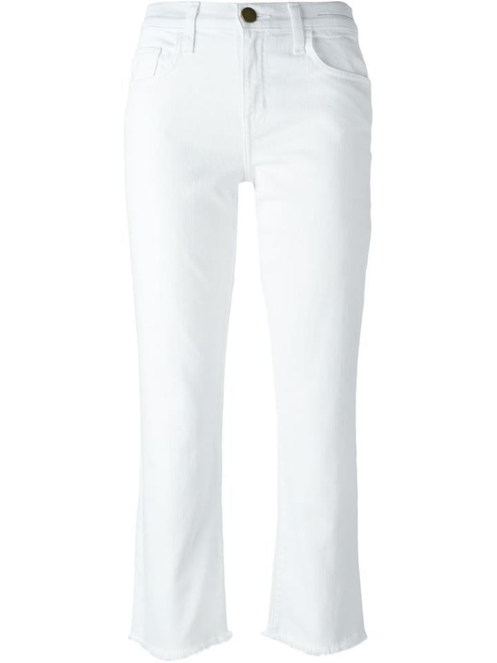Current/elliott 'the Kick' Jeans, Women's, Size: 26, White, Cotton/spandex/elastane