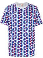 Champion All-over Logo Print T-shirt - Blue