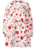 Vivetta Heart Print Dress, Women's, Size: 40, Nude/neutrals, Cotton