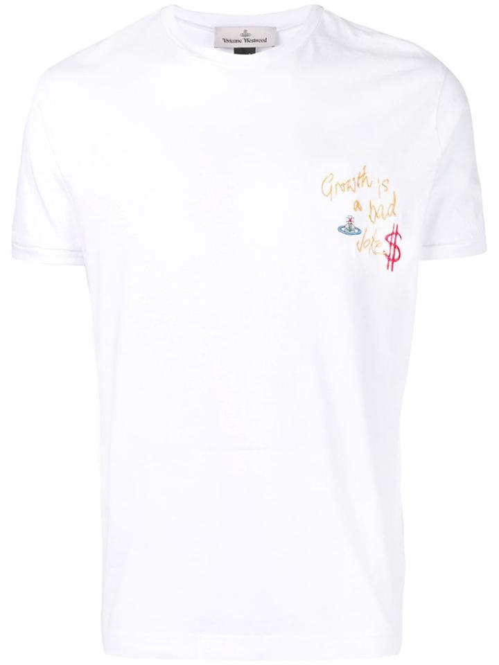 Vivienne Westwood Embroidered Detail T-shirt - White