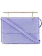 M2malletier Denim Effect Envelope Shoulder Bag