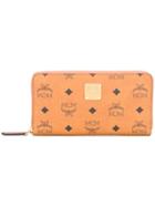 Mcm Logo Print Wallet - Nude & Neutrals