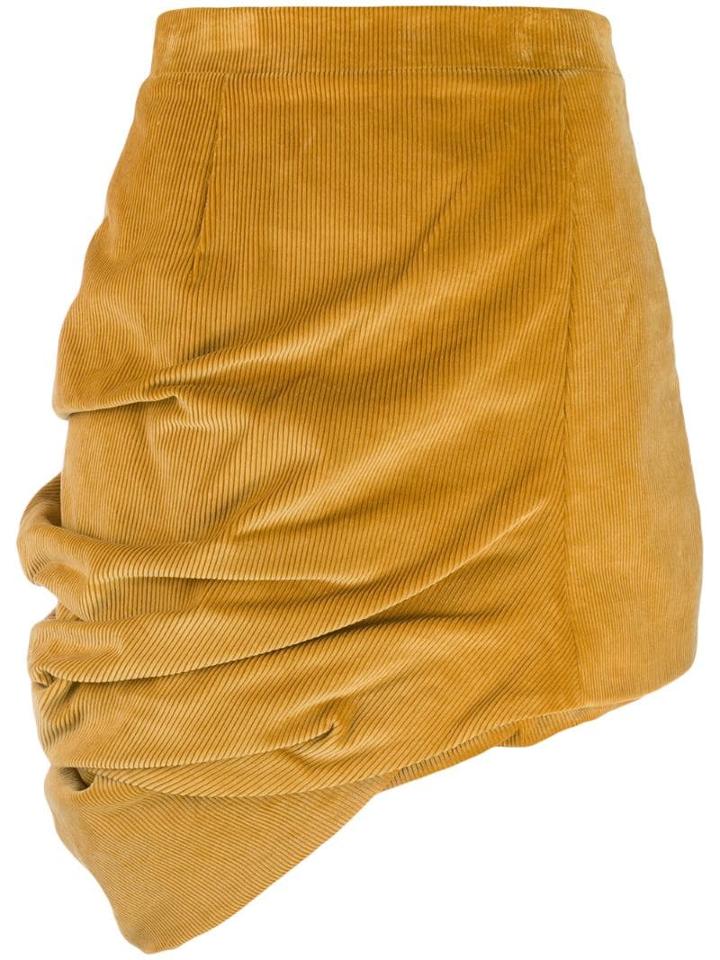 Y/project Corduroy Asymmetric Skirt - Yellow