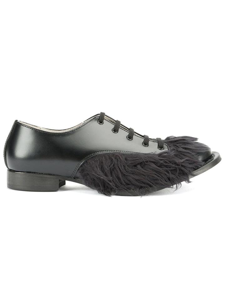 Christopher Nemeth Furry Derby Shoes - Black