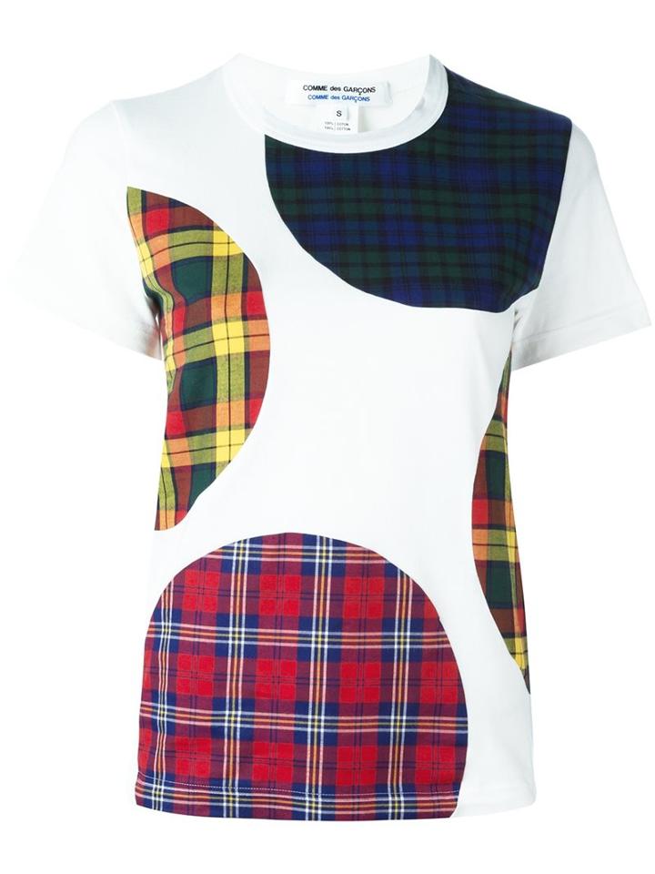 Comme Des Garçons Comme Des Garçons Patchwork T-shirt, Women's, Size: Small, White, Cotton