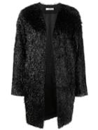 Lanvin - Trimmed Coat - Women - Polyamide/polyester/acetate/wool - 36, Black, Polyamide/polyester/acetate/wool