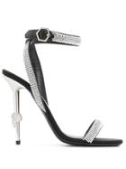 Philipp Plein Crystal High-heeled Sandals - Silver