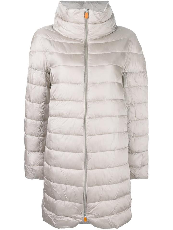 Save The Duck Padded Coat, Women's, Size: 3, Grey, Nylon