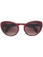 Miu Miu Eyewear Cat-eye Sunglasses - Red
