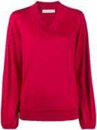 Fabiana Filippi V-neck Jumper - Red