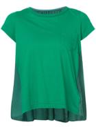 Sacai Cropped T-shirt - Green