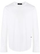 Dsquared2 Contrast Sleeve Top - White
