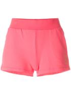 Ea7 Emporio Armani Logo Print Track Shorts - Pink & Purple