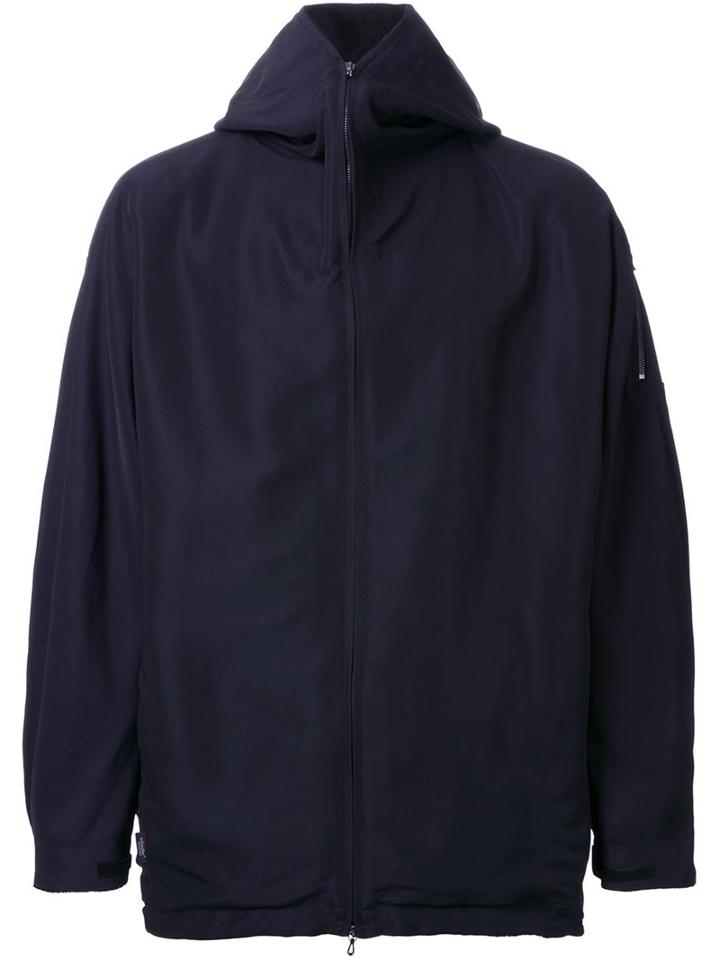 Kazuyuki Kumagai Oversized Hooded Jacket, Men's, Size: 3, Black, Nylon/polyester