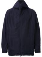 Kazuyuki Kumagai Oversized Hooded Jacket, Men's, Size: 3, Black, Nylon/polyester