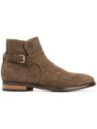 Officine Creative Buckle Detailed Ankle Boots - Brown