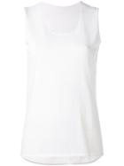 Le Tricot Perugia Slouch Tank Top - White