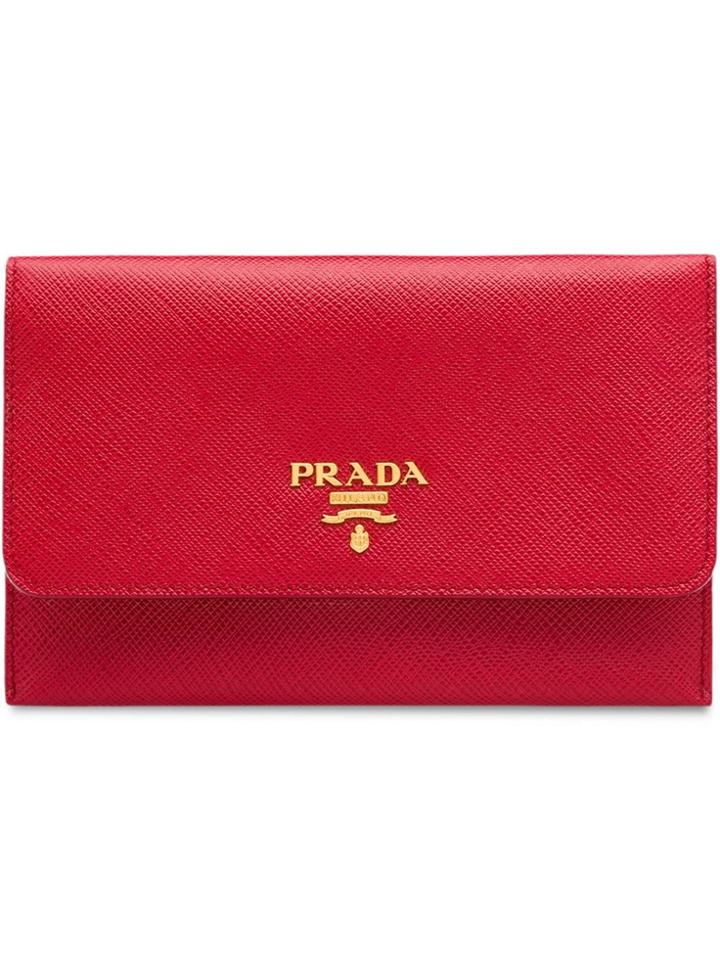 Prada Compact Cardholder - Red