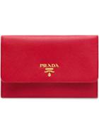Prada Compact Cardholder - Red