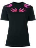 Mcq Alexander Mcqueen Embroidered Swallow T-shirt