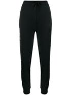 Ea7 Emporio Armani Logo Print Track Trousers - Black