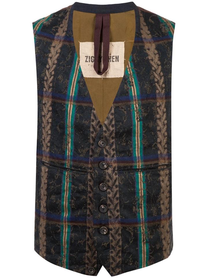 Ziggy Chen Striped Vest - Multicolour