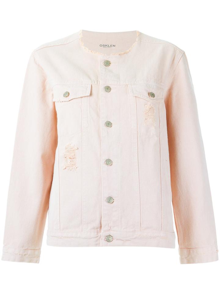 Osklen Twill Jacket - Pink & Purple