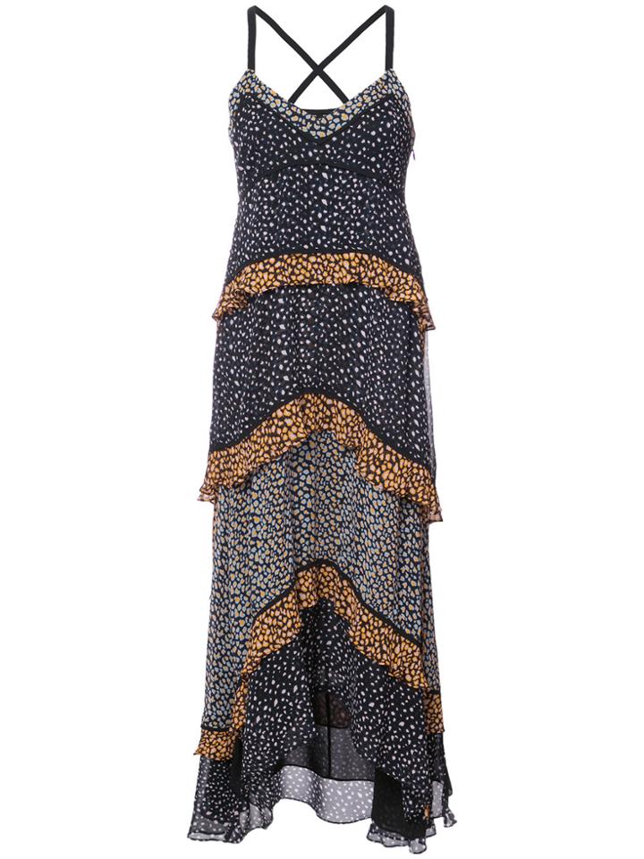 Proenza Schouler Tiered Maxi Dress - Black