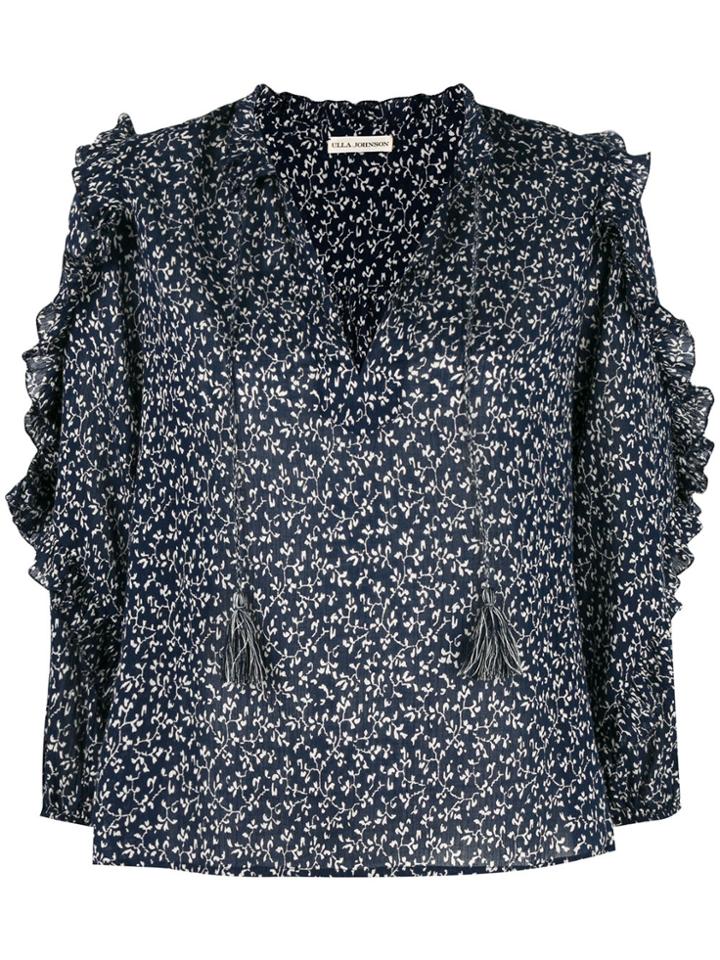 Ulla Johnson Floral Print Blouse - Blue