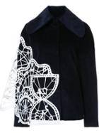 Xiao Li Geometric Panelled Wide Collar Jacket