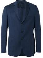Tonello Pocket Front Blazer, Men's, Size: 52, Blue, Virgin Wool/cotton/silk