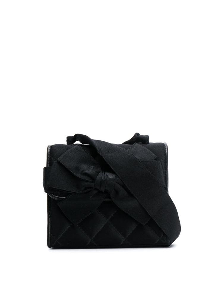 Chanel Pre-owned 1993's Bow Detail Bag - Black