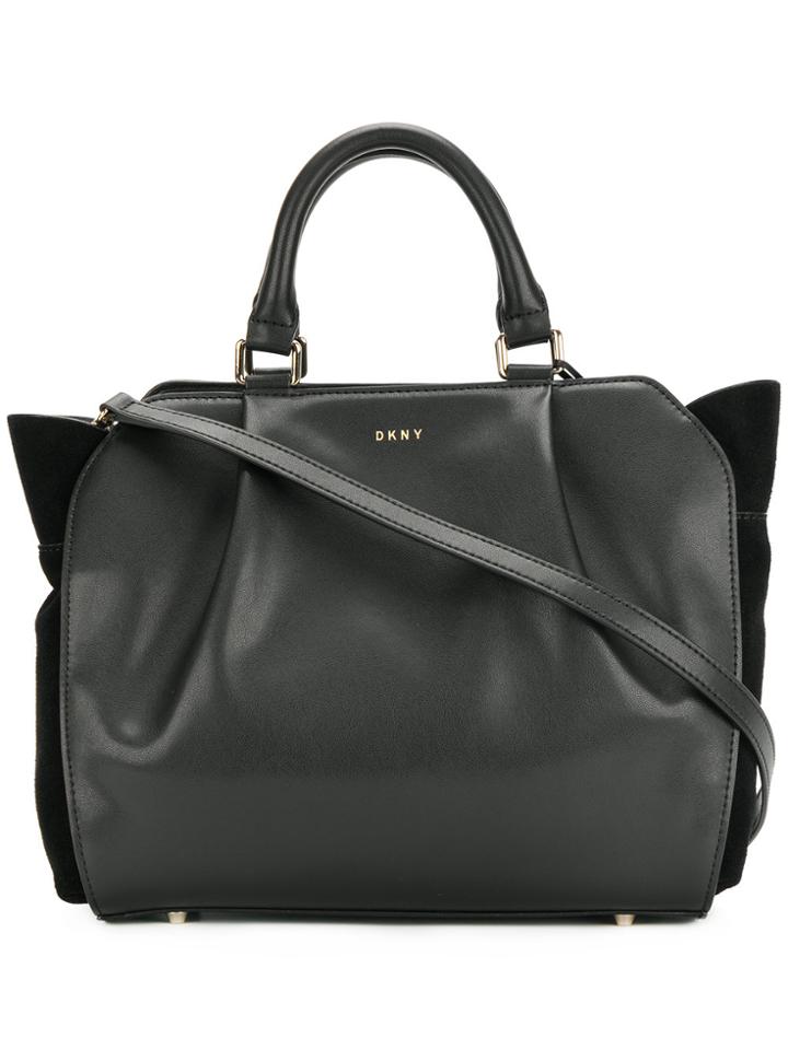 Dkny Soft Pleated Tote Bag - Black