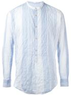 The Gigi Crumpled Effect Shirt, Men's, Size: 39, Blue, Cotton/spandex/elastane