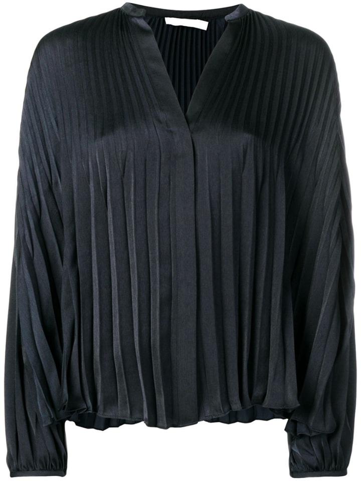 Vince Pleated Blouse - Blue