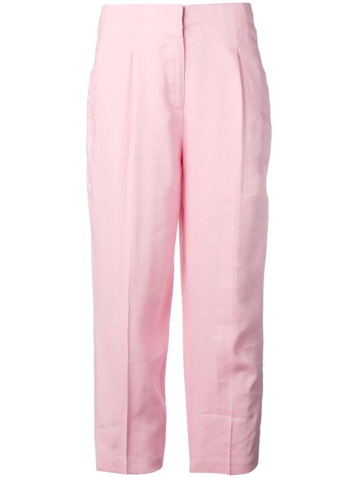 Michael Michael Kors Cropped Tailored Trousers - Pink