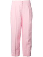 Michael Michael Kors Cropped Tailored Trousers - Pink